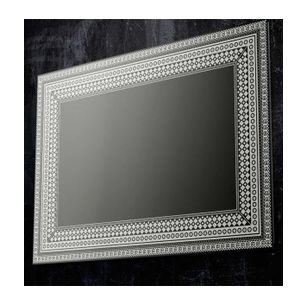 SPECCHIO CON DECORI SATINATI 80X60 CM ART 1013-B SERIE LA PROGETTO