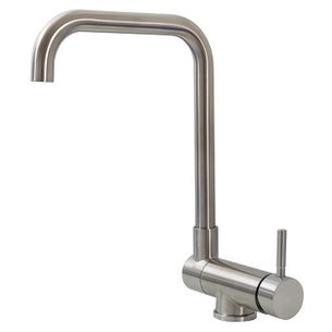 MISCELATORE CUCINA CON DOCCIA ESTRAIBILE IN OTTONE NICHEL SPAZZOLATO SERIE MC