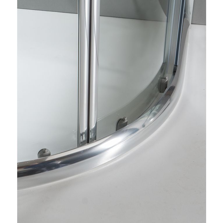 box doccia semicircolare 80x80 cm opaco serie n