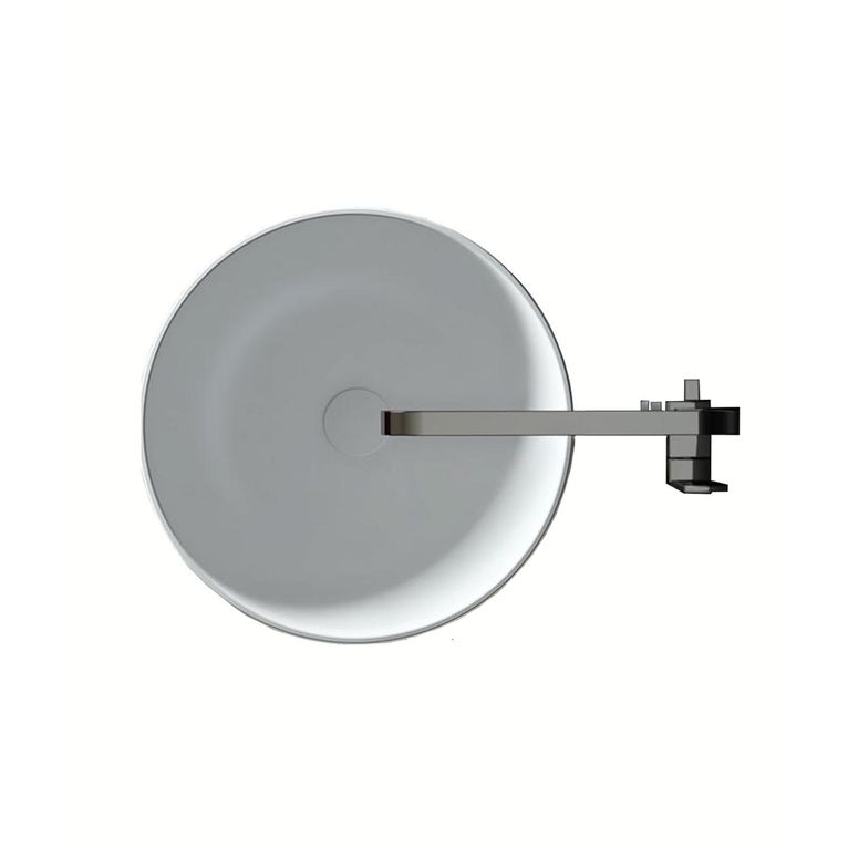 lavabo d'appoggio a libera installazione in solid surface ø 43.2 cm - choto