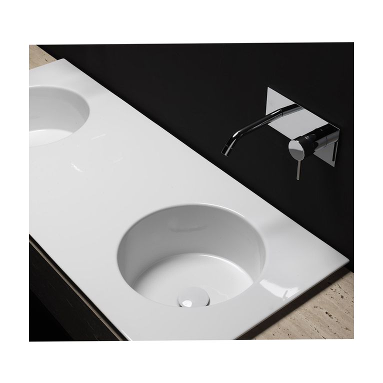 lavabo rettangolare 120x48 doppia vasca axa - skyland