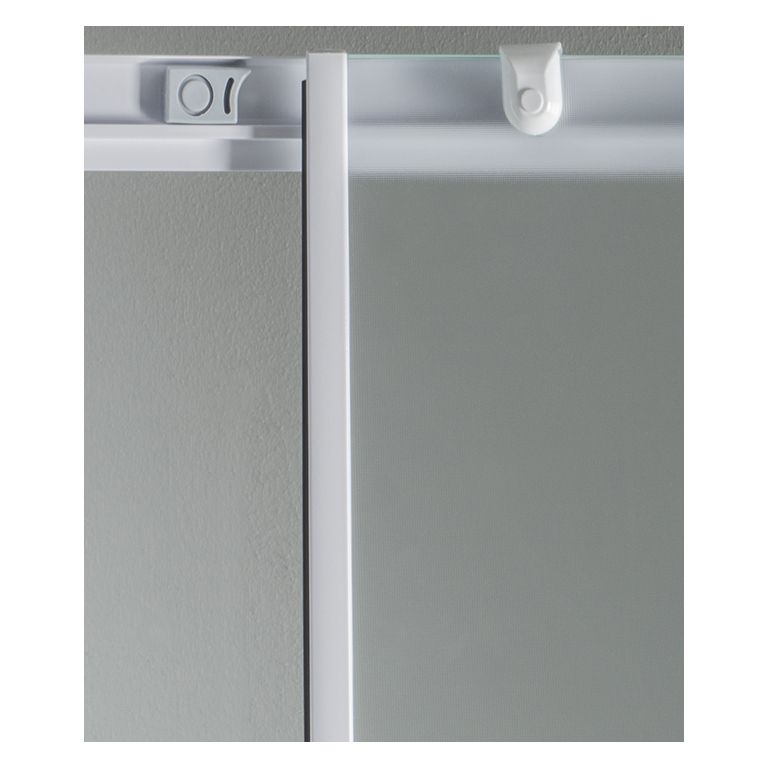 porta doccia scorrevole 160 cm opaco bianco 