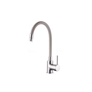 MISCELATORE CUCINA CANNA FLESSIBILE E GIREVOLE COLORE GRIGIO COMPLETO DI FLESSIBILI SERIE MC