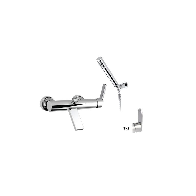 miscelatore monocomando vasca tekno tk2 10 dxc con kit doccia