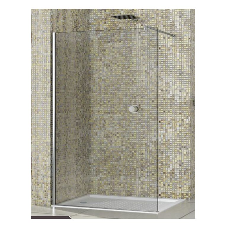 parete doccia walk in 70x190h cm cristallo 8mm trasparente - 1 brancetto -v1