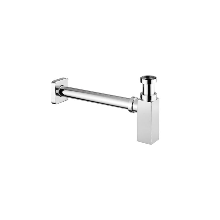 sifone da arredo in ottone quadro.