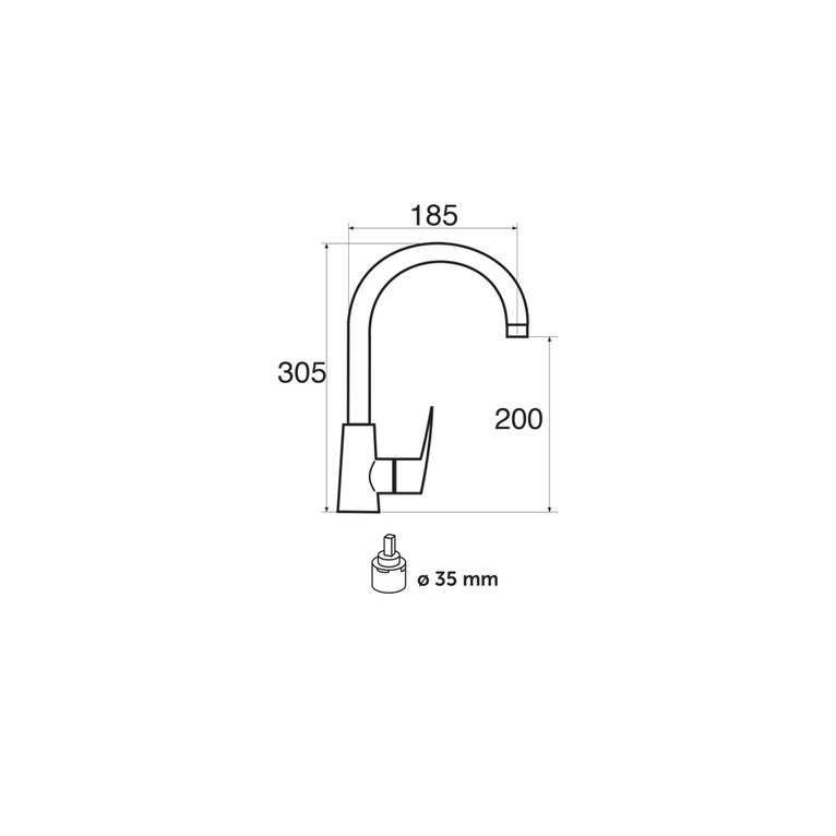 miscelatore monocomando cucina am719