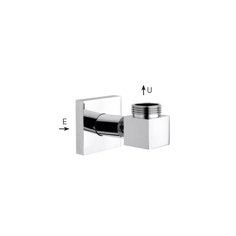 supporto inferiore in ottone per colonne con presa acqua incasso u 3/4'' -e 1/2'' - 3940