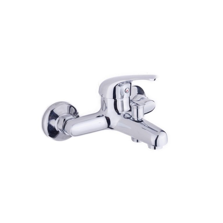 miscelatore monocomando vasca cromato completo kit doccia, flessibile, supporto e doccia multi getto serie alice