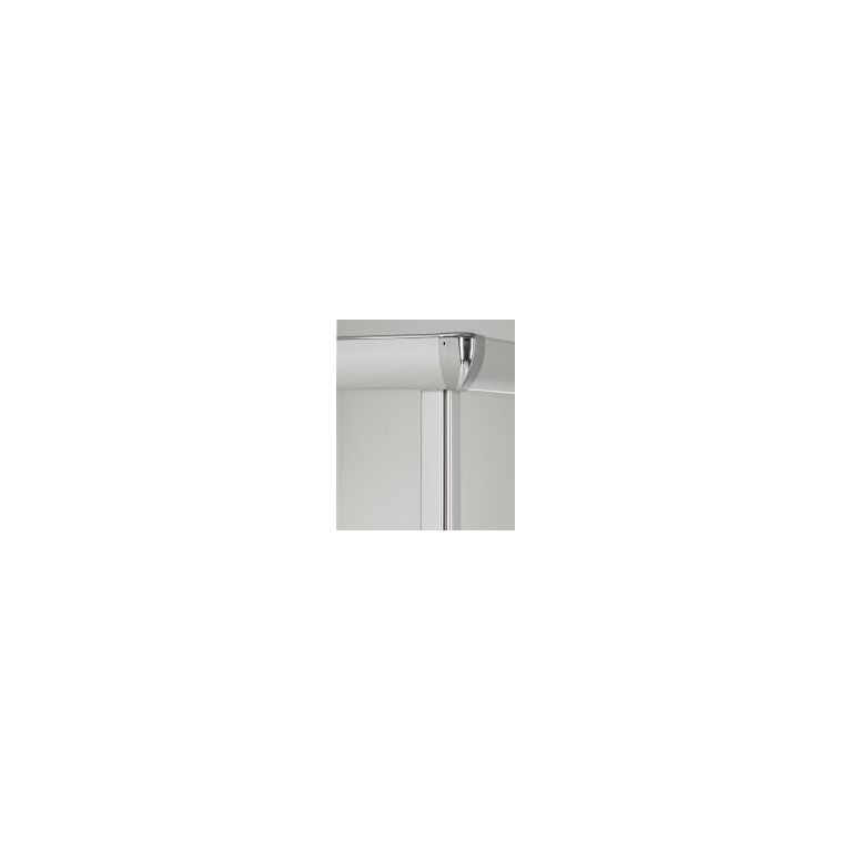 box doccia 3 lati porta scorrevole 85x85x85 cm opaco