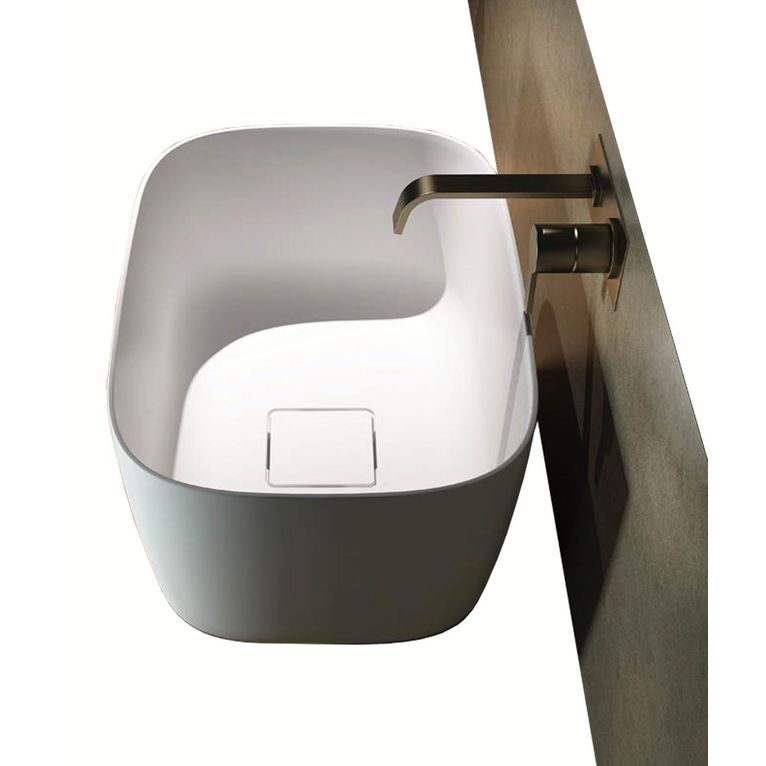 lavabo d'appoggio in luxolid 60x42 cm - bonzo l