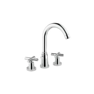 BATTERIA PER LAVABO A TRE FORI, BOCCA ALTA SIRIO SI 20 CAO