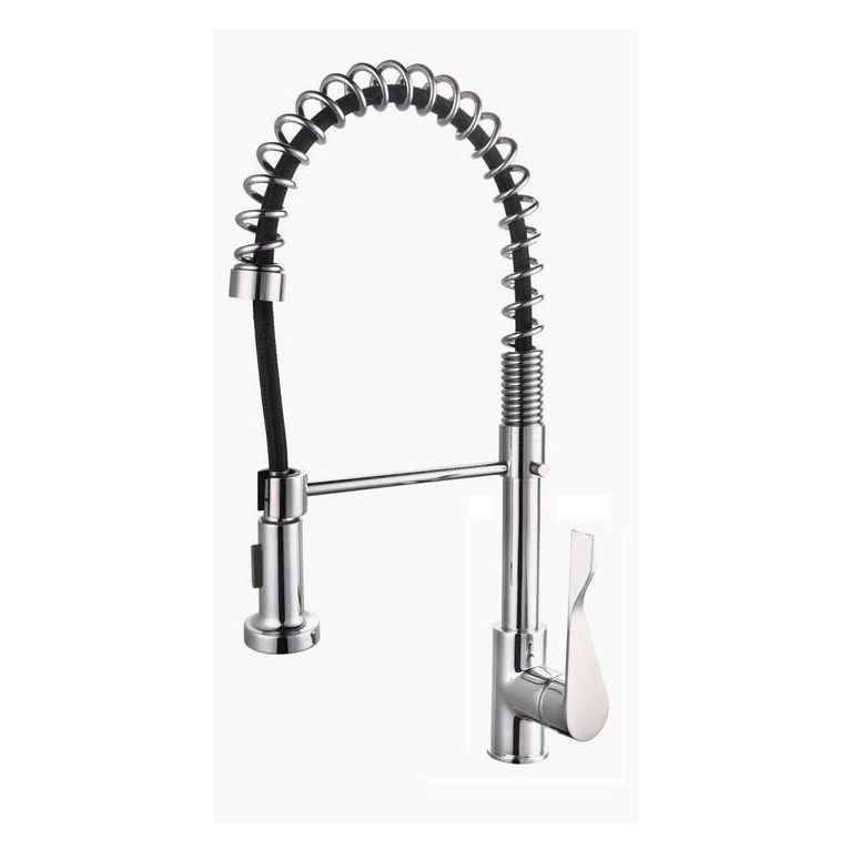 miscelatore cucina con molla completo di flessibili serie mc