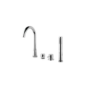 MISCELATORE MONOCOMANDO BORDO VASCA 4 FORI SATURNO SA15