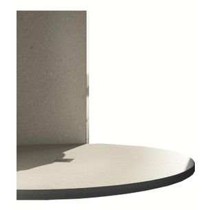 PIATTO DOCCIA CIRCOLARE TEXTURIZZATO EFFETTO ARDESIA IN MARMO-RESINA Ø 80 - ROCKY CLASSIC EASY