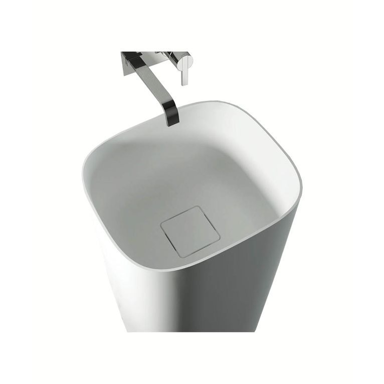 lavabo d'appoggio a libera installazione in luxolid ø 43.2 cm - bonzo free s