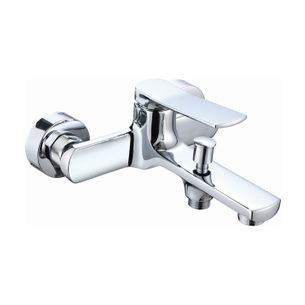 MISCELATORE VASCA CROMATO COMPLETO DI KIT DOCCIA, FLESSIBILE, SUPPORTO E DOCCIA MULTI GETTO SERIE LM