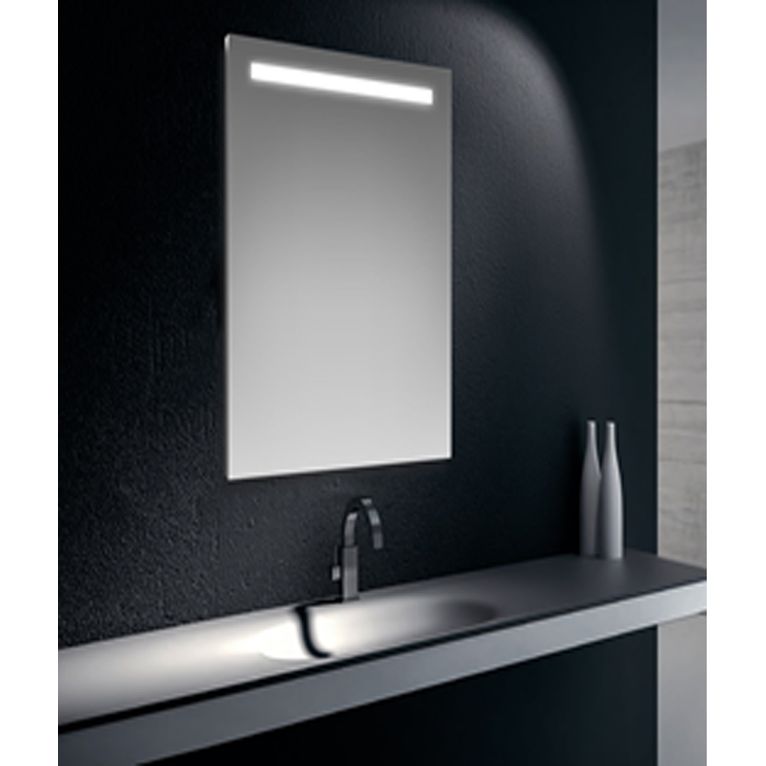specchiera filo lucido 70x50 cm retroilluminato strip 