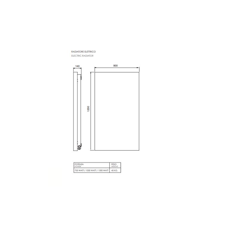 termoarredo elettrico 700w hom - maxi xilo