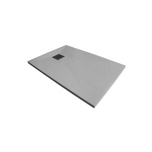 PIATTO DOCCIA 75X115 CM IN RESINA ULTRASOTTILE SENZA BORDO ALTEZZA 3 CM COLORE GRIGIO/GREY SERIE WALL