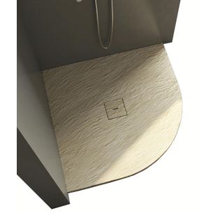 PIATTO DOCCIA ANGOLARE IN MARMO-RESINA 100X100 CM - ROCKY SPECIAL