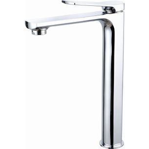 MISCELATORE LAVABO ALTO CROMATO CON PILETTA CLICK CLACK 1" 1/4 E FLESSIBILI SERIE LM