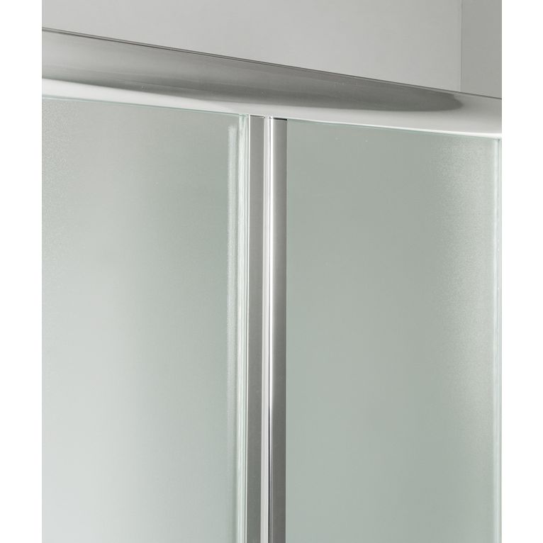box doccia angolare anta fissa porta soffietto 100x60 cm opaco