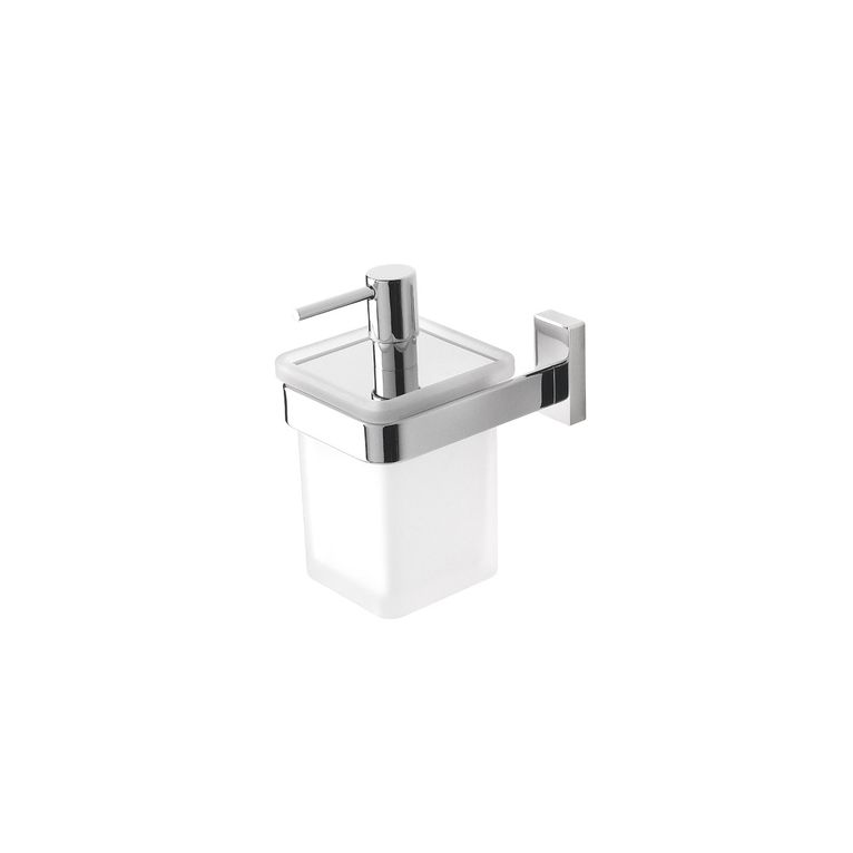 dosasapone cromo e vetro satinato serie slim capannoli