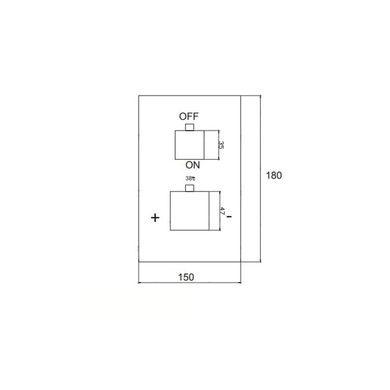 miscelatore tm4q in ottone termostatico doccia incasso serie sphera