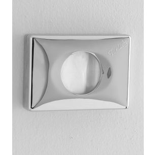 PORTA SACCHETTI IGIENICI IN ABS CROMO SERIE BAGNO HOTEL CAPANNOLI
