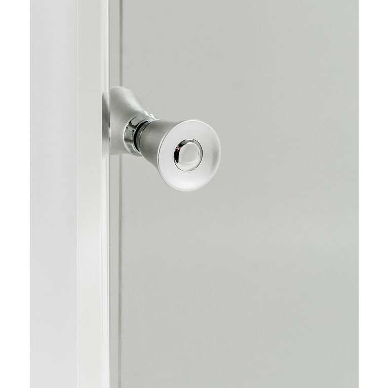  box doccia angolare anta fissa porta scorrevole 65x115 cm trasparente