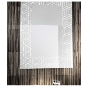 SPECCHIO CON DECORI SATINATI 60X60 CM ART 1015-A SERIE LA PROGETTO