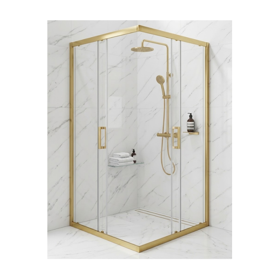 box-doccia-60x60-cm-angolare-porta-scorrevole-trasparente-dorato-serie-oro-gold