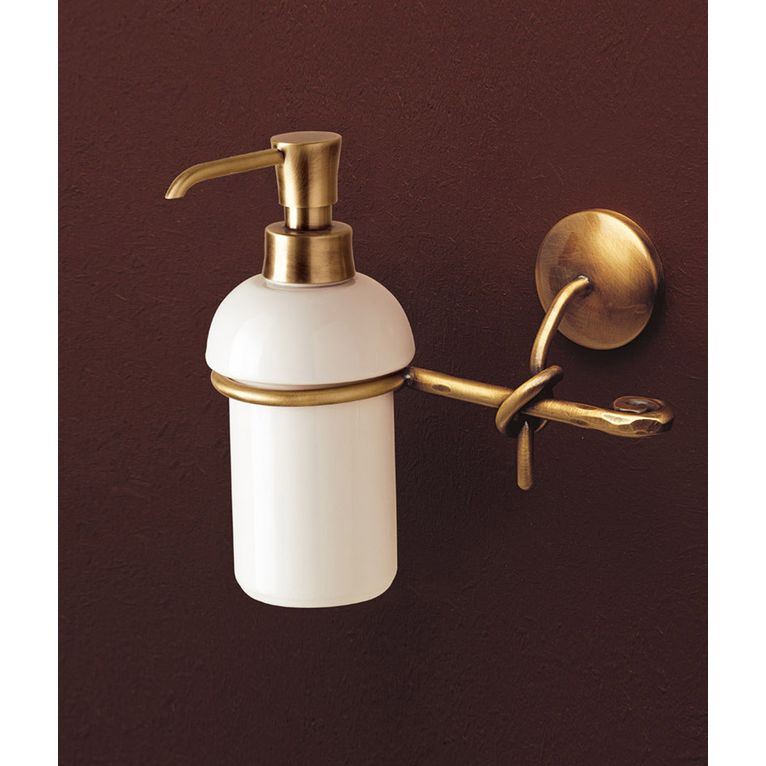 dosasapone bronzo satinato e ceramica bianco serie retro' capannoli