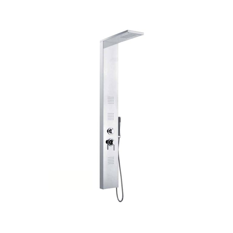 colonna doccia clai12cc3cr in acciaio serie sphera