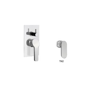 MISCELATORE MONOCOMANDO INCASSO DOCCIA CON DEVIATORE A 3 USCITE TEKNO TK2 41/3