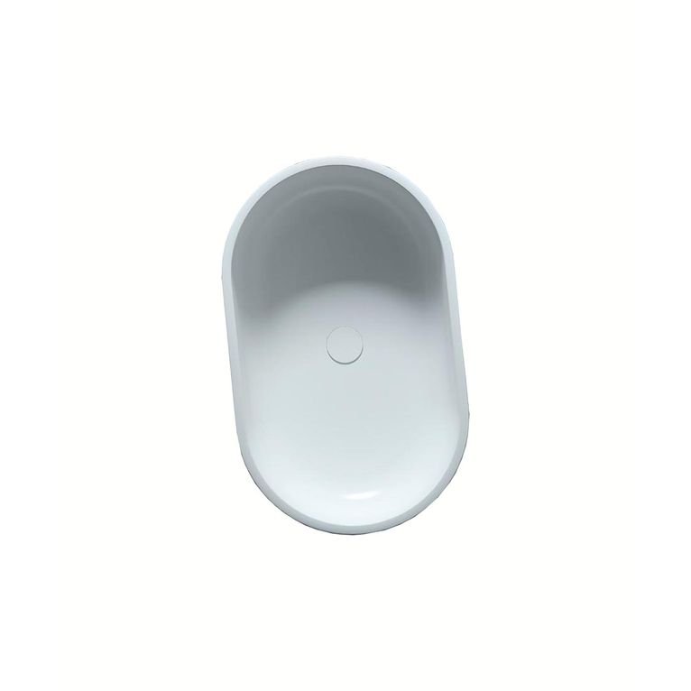 lavabo d'appoggio a libera installazione in solid surface - linfa
