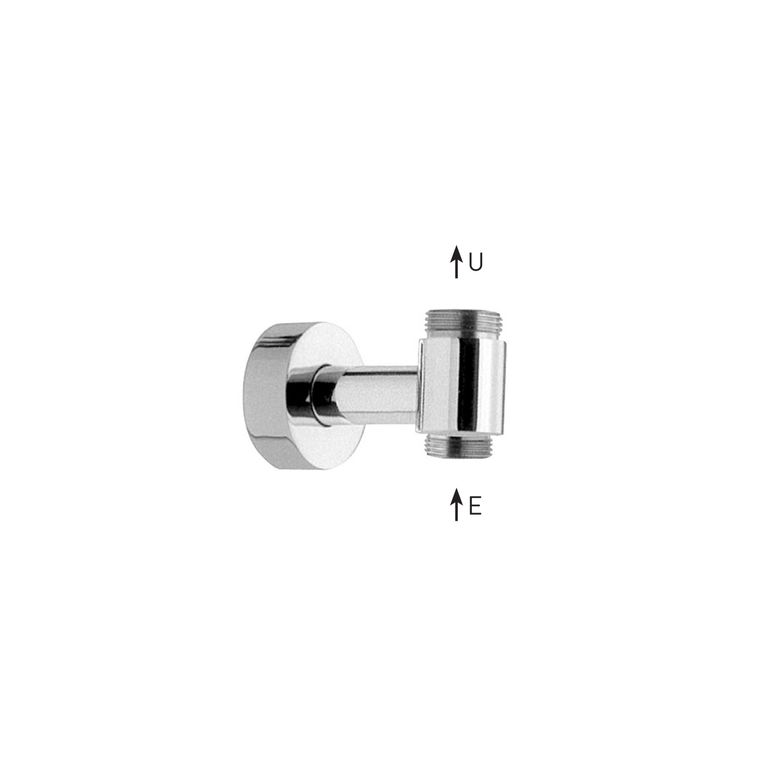 supporto inferiore in ottone per colonne con attacco esterno u 3/4 ''-e1/2'' - 3910