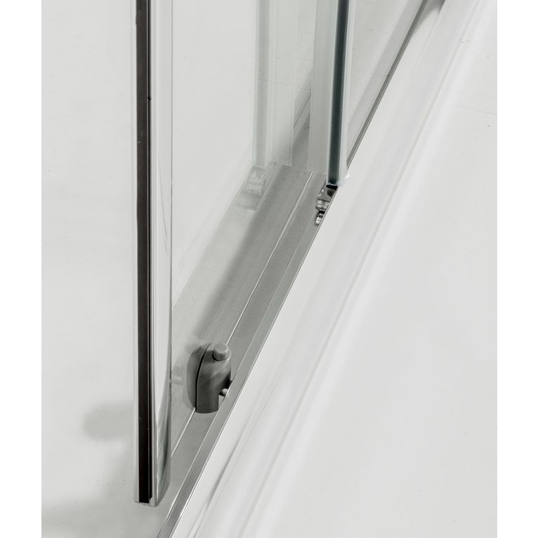 box doccia 60x150 cm angolare anta fissa porta scorrevole trasparente