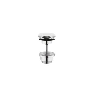 SCARICO CLICK-CLACK IN OTTONE,REGOLABILE CON TAPPO QUADRO