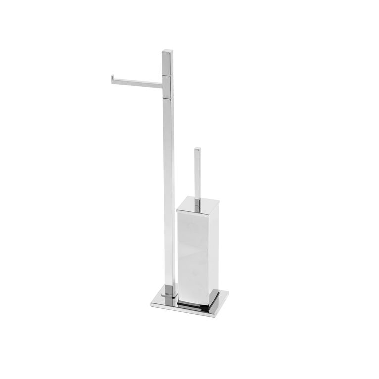 piantana wc in ottone cromato art. cubic 31.10 serie la progetto