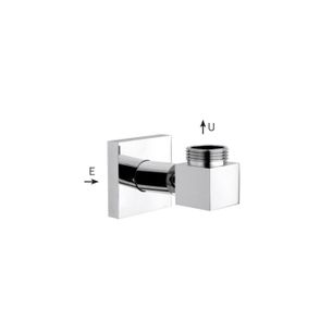 SUPPORTO INFERIORE IN OTTONE PER COLONNE CON PRESA ACQUA INCASSO U 3/4'' -E 1/2'' - 3940