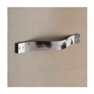PORTA ASCIUGAMANI CROMO E CUOIO CAVALLINO PEZZATO SERIE BAIO CAPANNOLI