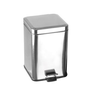 CESTINO QUADRATO CON PEDALE DA 6 LT. SERIE BAGNO HOTEL CAPANNOLI