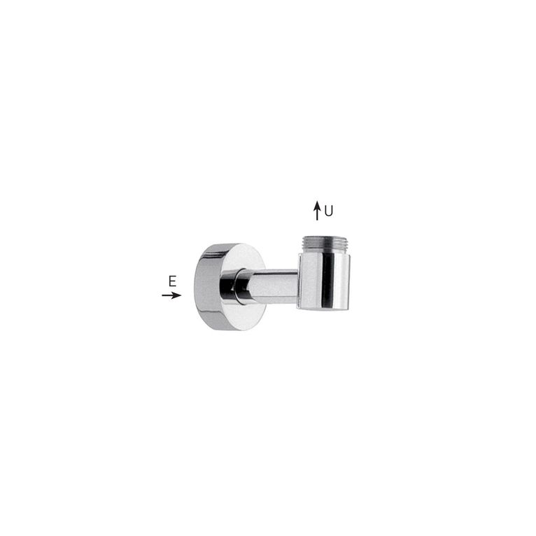 supporto inferiore in ottone per colonne con presa acqua incasso u 3/4'' -e 1/2'' - 3920