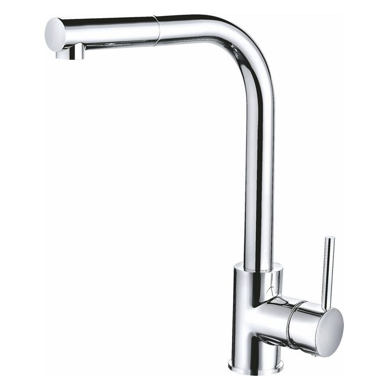 miscelatore cucina con doccia estraibile in ottone cromato serie mc