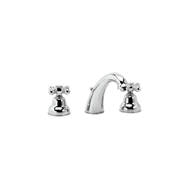 batteria per lavabo a tre fori bocca fusa kiss ks20 bf