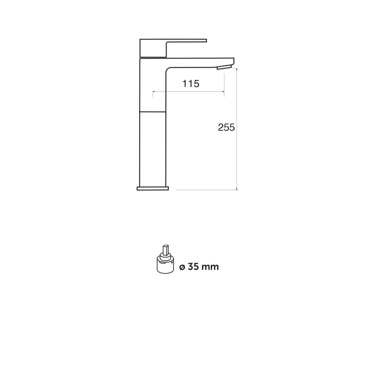 miscelatore monocomando lavabo alto con scarico pop-up winter wn21
