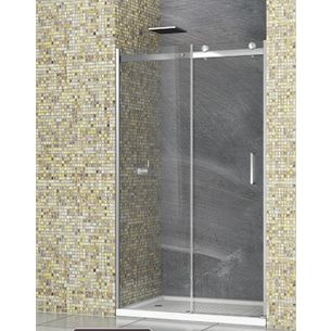 PORTA DOCCIA SCORREVOLE 120X200 CM - CRISTALLO 8MM TRASPARENTE