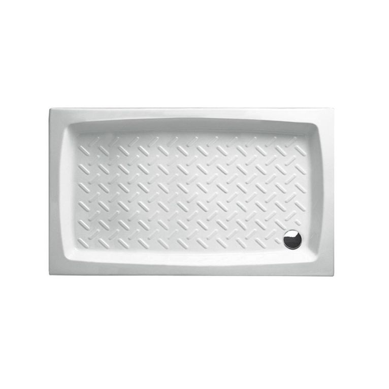 piatto doccia rettangolare in ceramica 80x140 cm altezza 11 cm